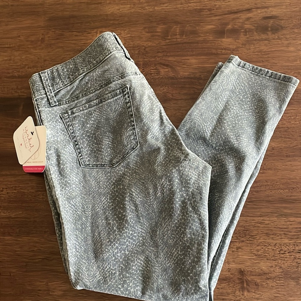 Isabel snakeskin print maternity skinny jeans